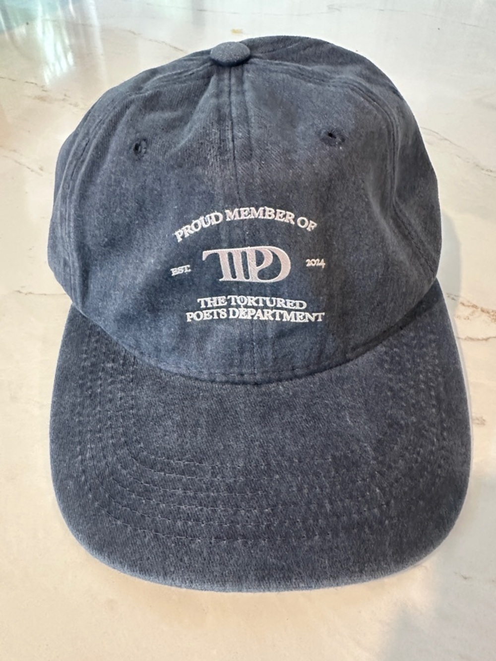 Taylor Swift Vintage Washed Blue 'The Tortured Poets Department' Cap
